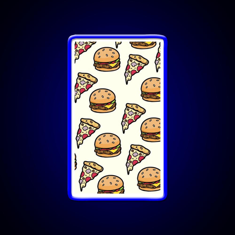 Burgers Lover Fast Food Led Neon Sign For Burger Place Wall Art Rgb Color - Shineneon
