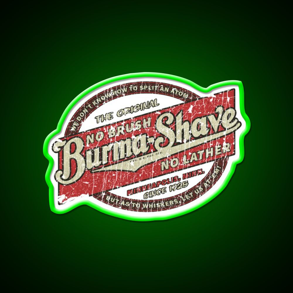 Burma Shave 1925 Barber Shop Haircut Led Neon Sign - LED neon sign view 8