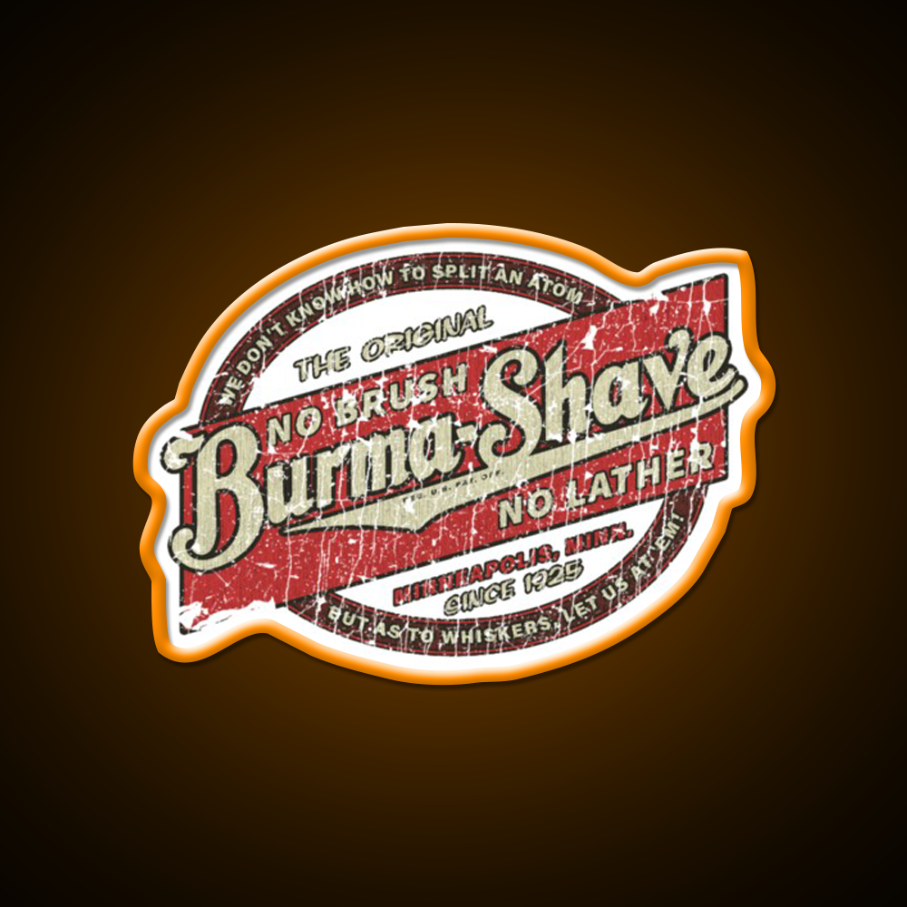 Burma Shave 1925 Barber Shop Haircut Led Neon Sign - LED neon sign view 6