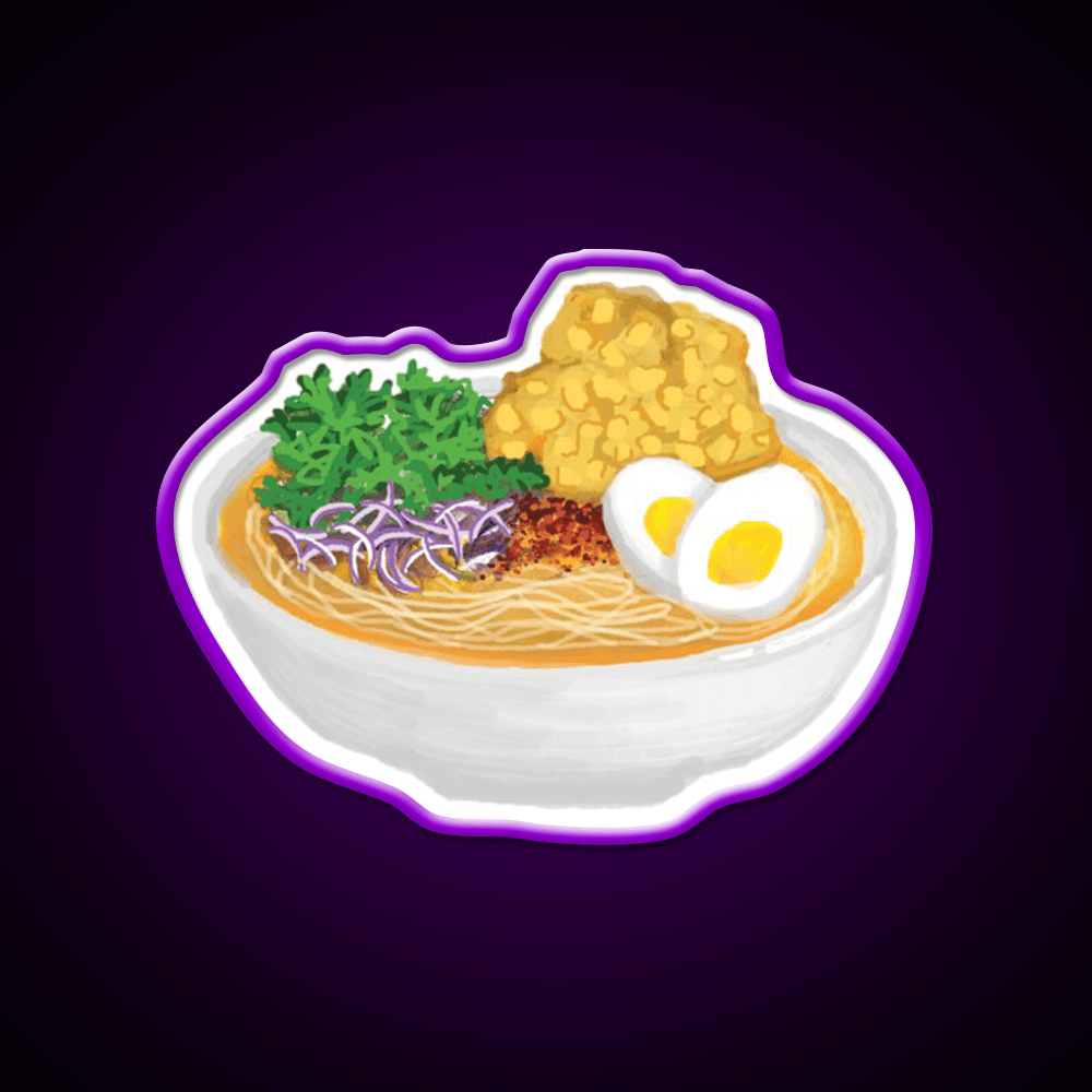 Burmese Food Mohinga Snack Food Led Neon Sign Rgb Color - Shineneon
