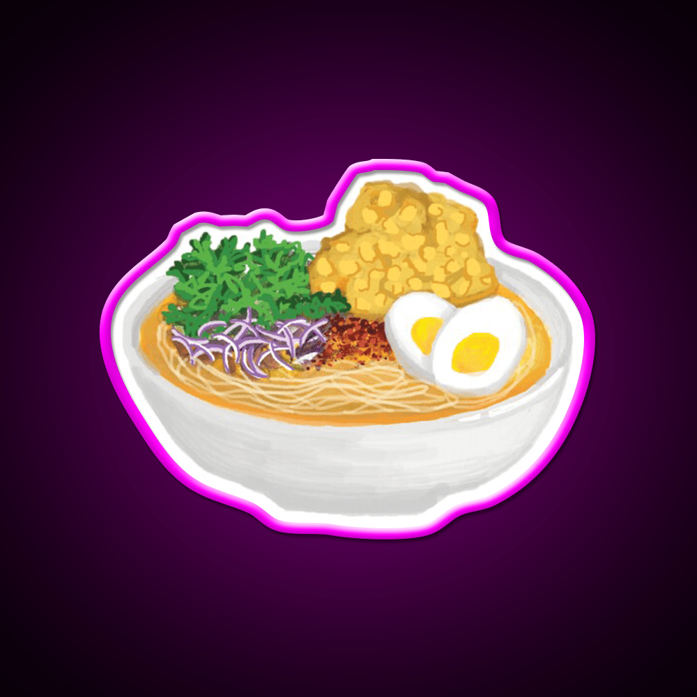 Burmese Food Mohinga Snack Food Led Neon Sign Rgb Color - Shineneon