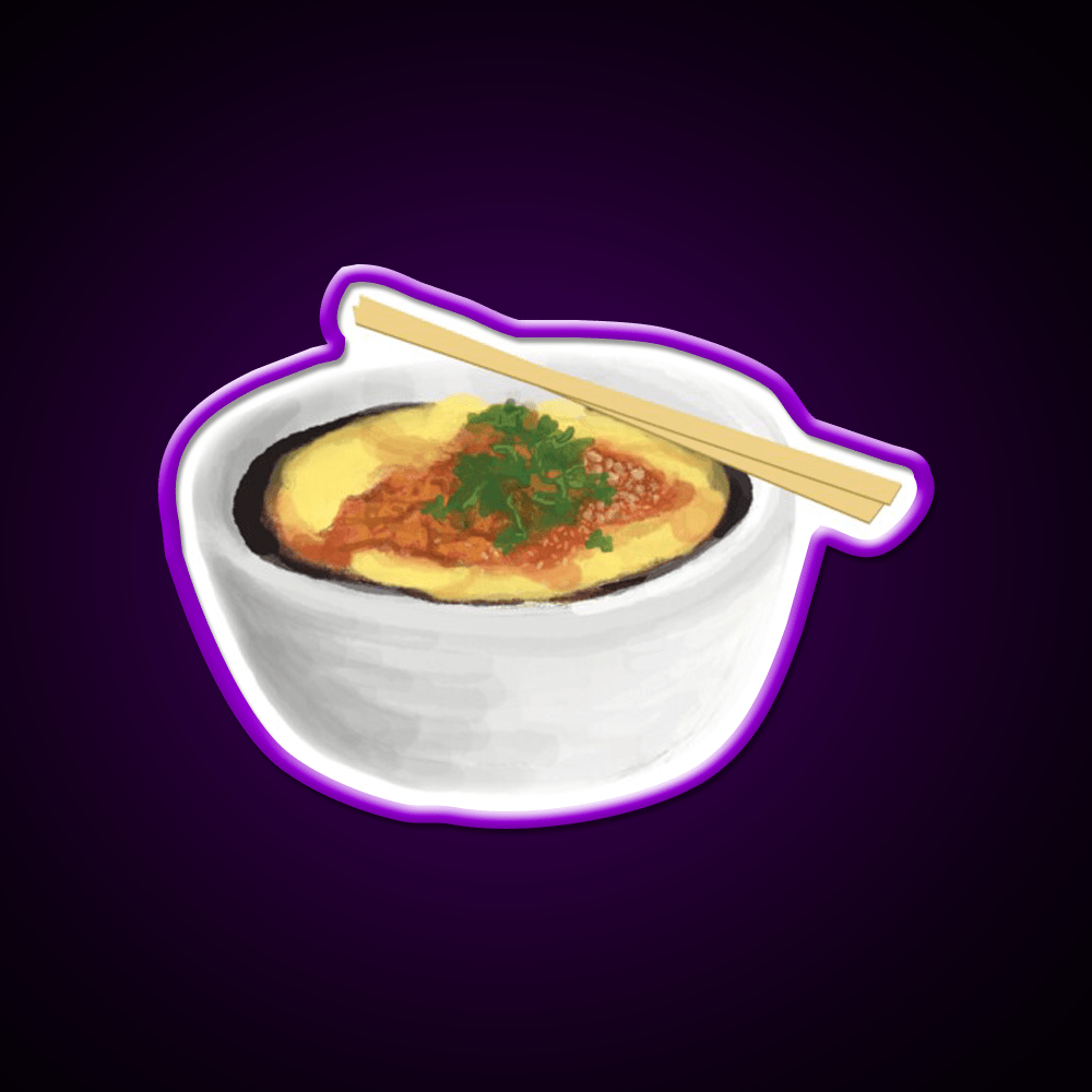 Burmese Food Tofu Nway Snack Food Led Neon Sign Rgb Color - Shineneon