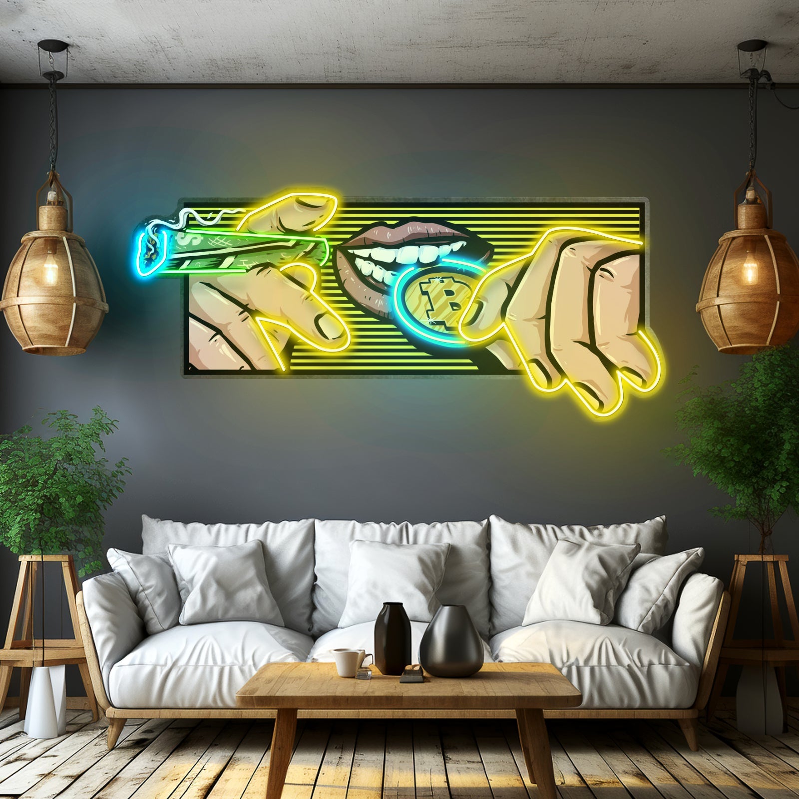 Burn Money With Bitcoin Led Neon Sign Light Custom Led Signs - Shineneon