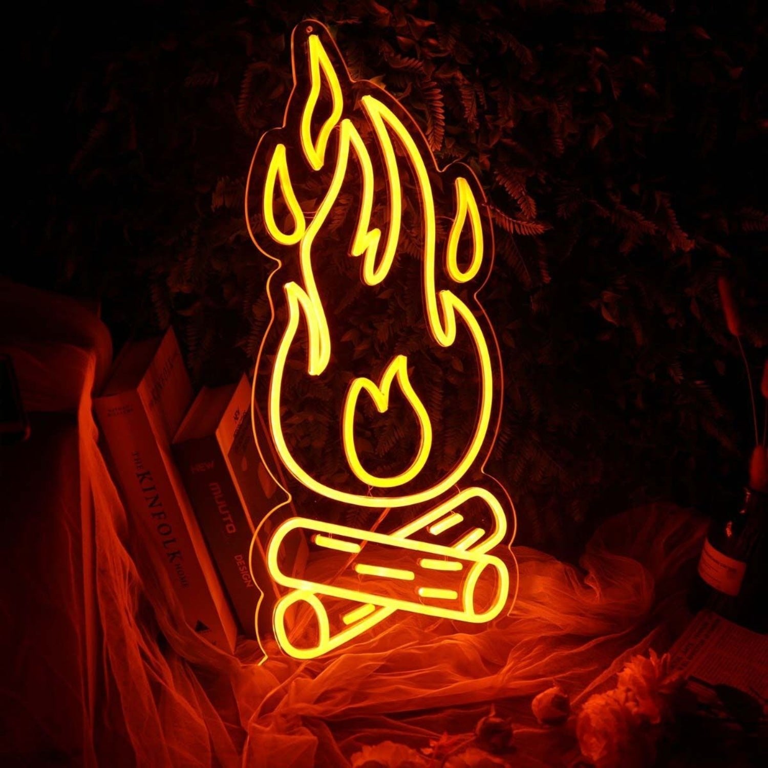 Burning Fire Red Led Neon Sign - Shineneon