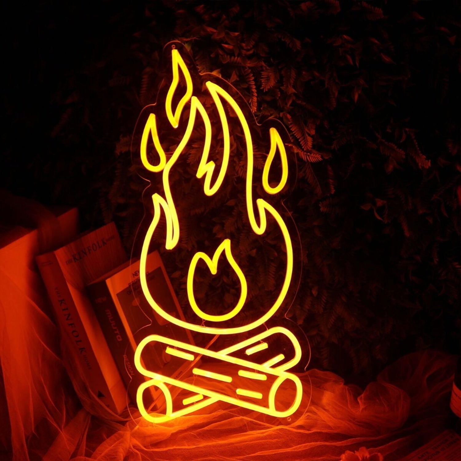 Burning Fire Red Led Neon Sign - Shineneon