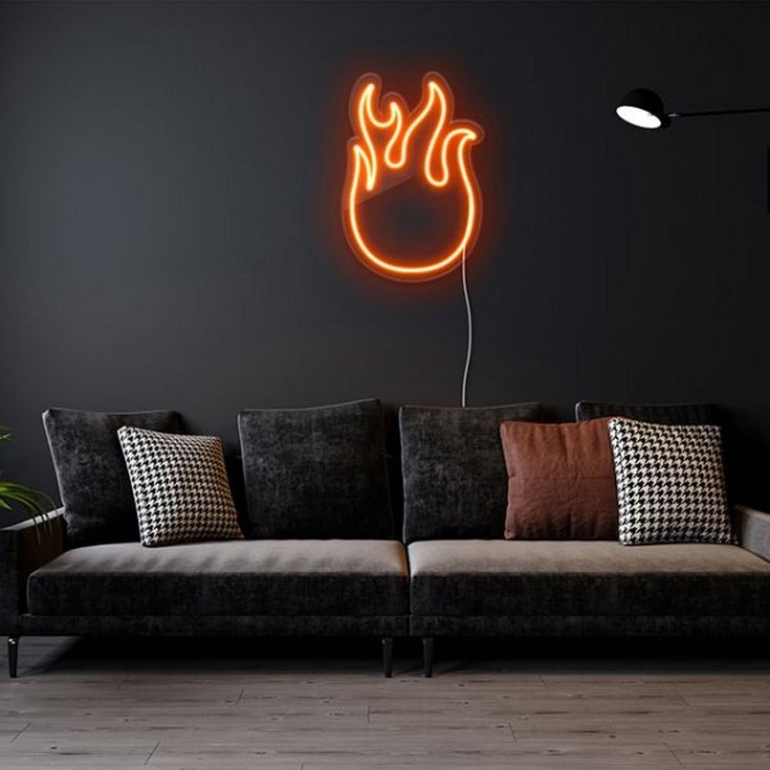 Burning Flame Led Sign Business Neon Sign - Shineneon