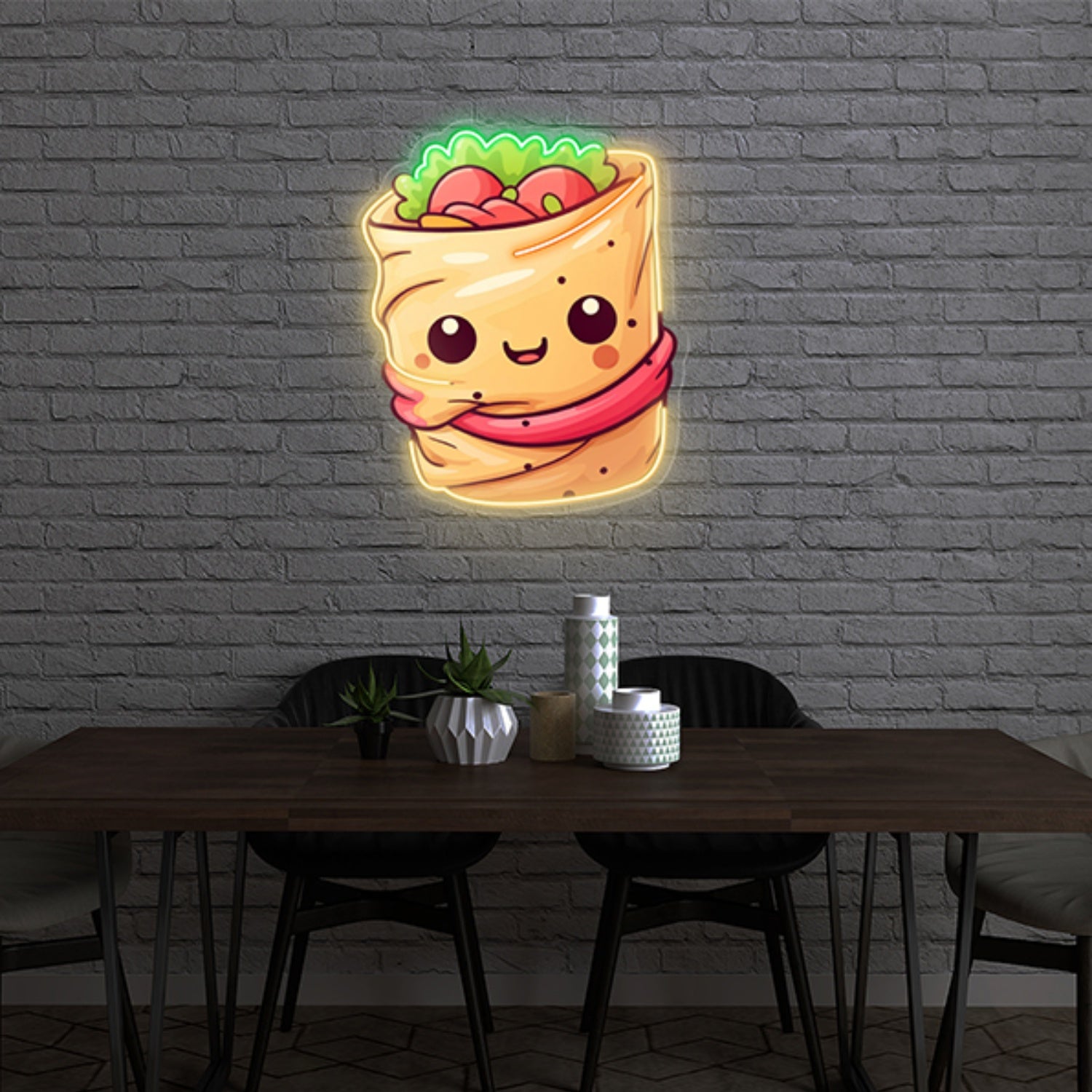 Burrito Mexican Food Restaurant Decor Artwork Led Neon Sign Wall Art Decor Light | Shineneon