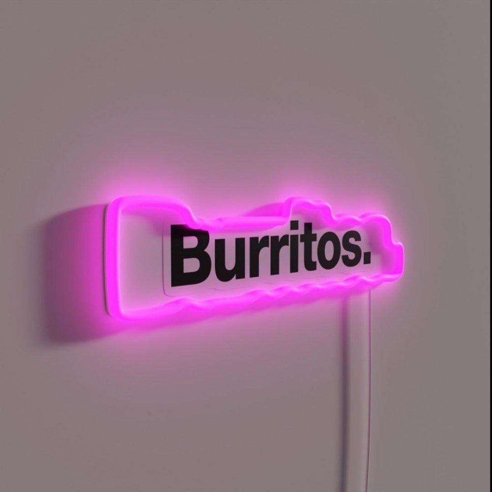 Burritos Rgb Led Neon Sign - Shineneon