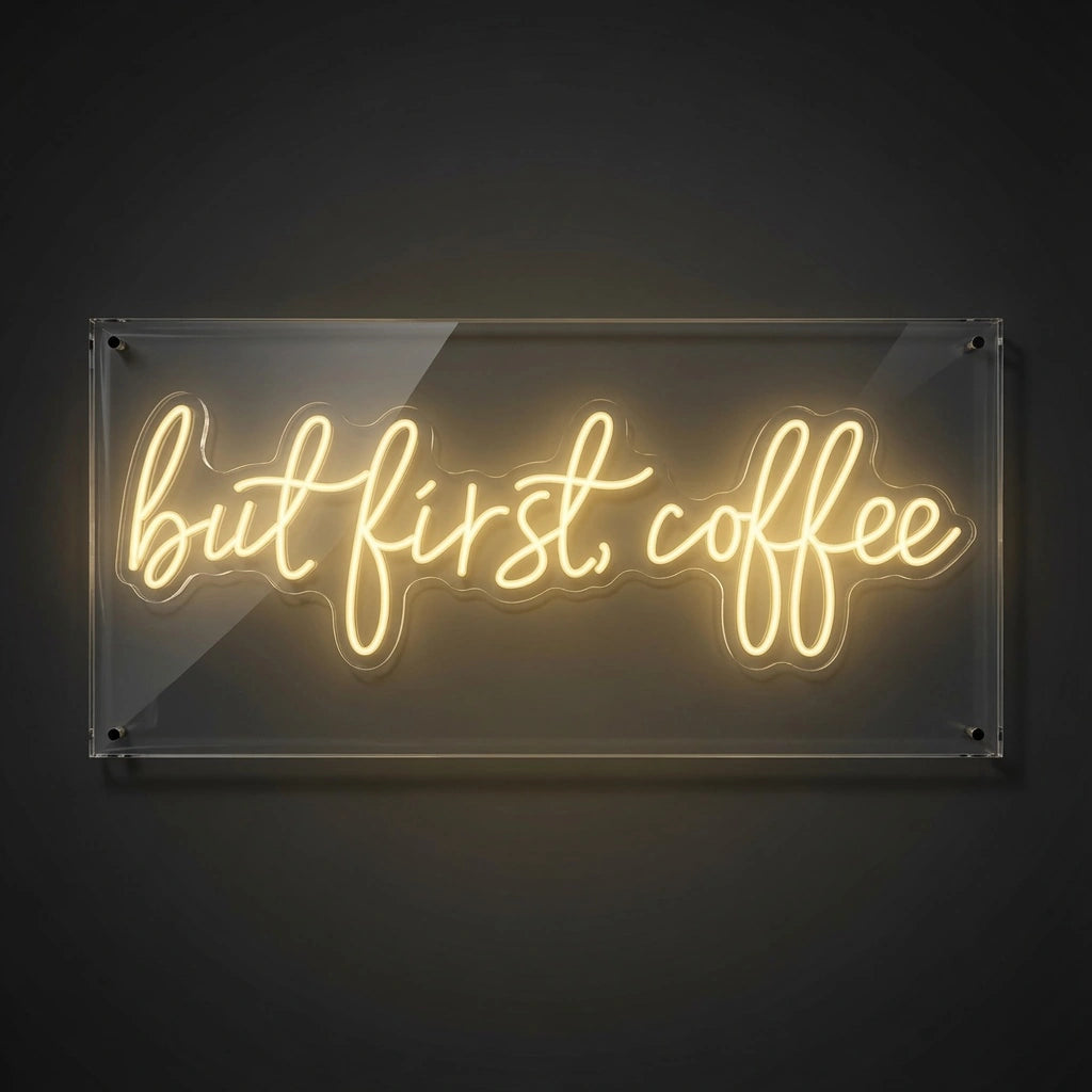But First Coffee Business LED Neon Sign - 01 Original Product Image