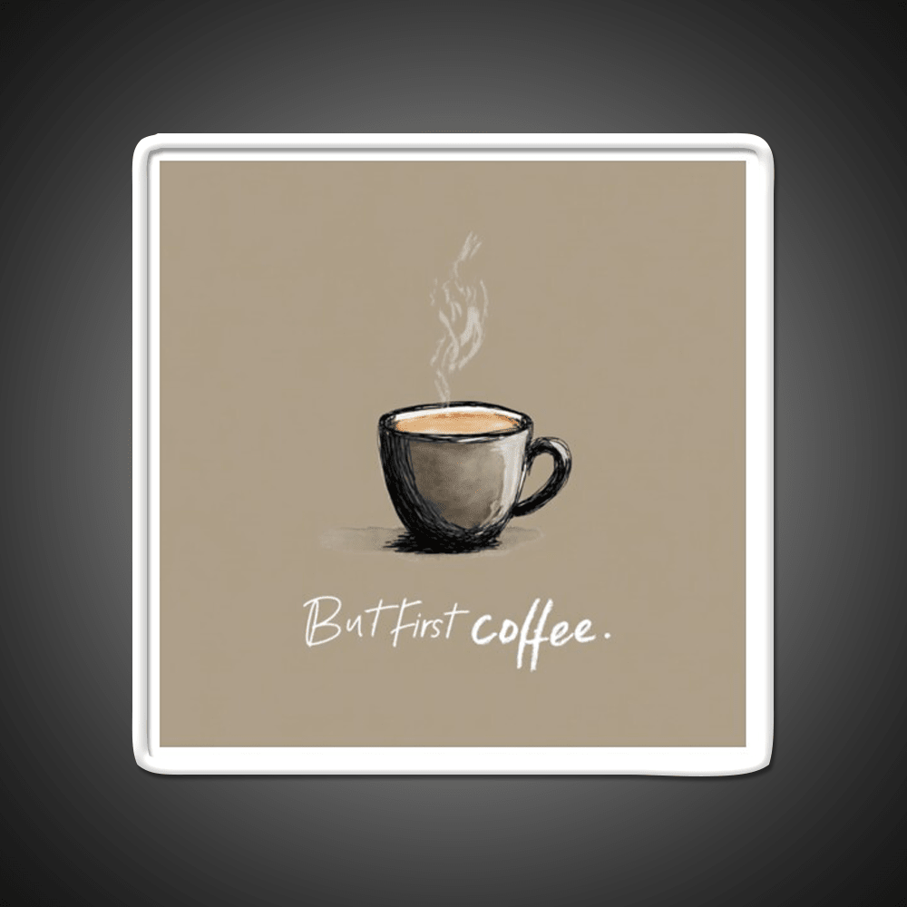 But First Coffee Cafe Led Neon Sign Espresso Bar Art Bakery Wall Art Rgb Color - Shineneon
