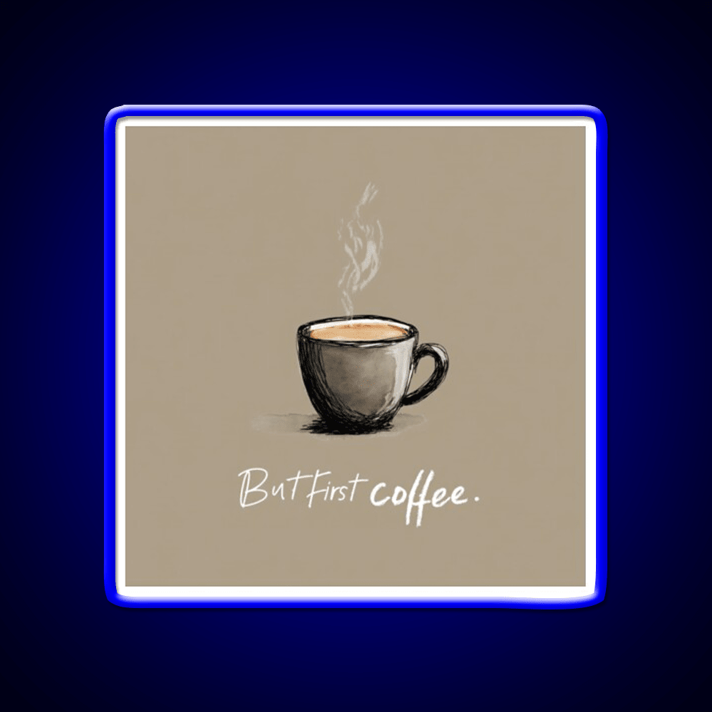 But First Coffee Cafe Led Neon Sign Espresso Bar Art Bakery Wall Art Rgb Color - Shineneon