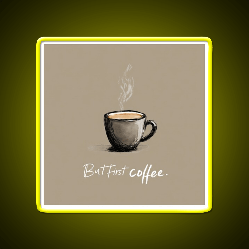 But First Coffee Cafe Led Neon Sign Espresso Bar Art Bakery Wall Art Rgb Color - Shineneon