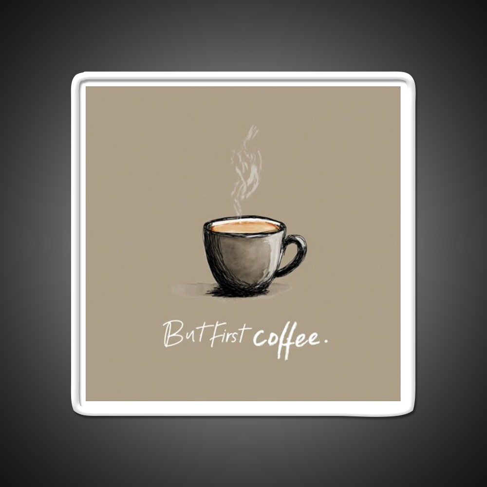 But First Coffee Cafe Led Neon Sign Espresso Bar Art Bakery Wall Art Rgb Color