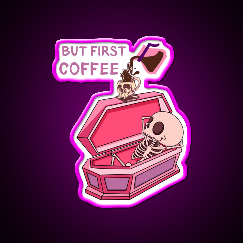 But First Coffee Cafe Led Neon Sign Espresso Bar Art Rgb Color - Shineneon