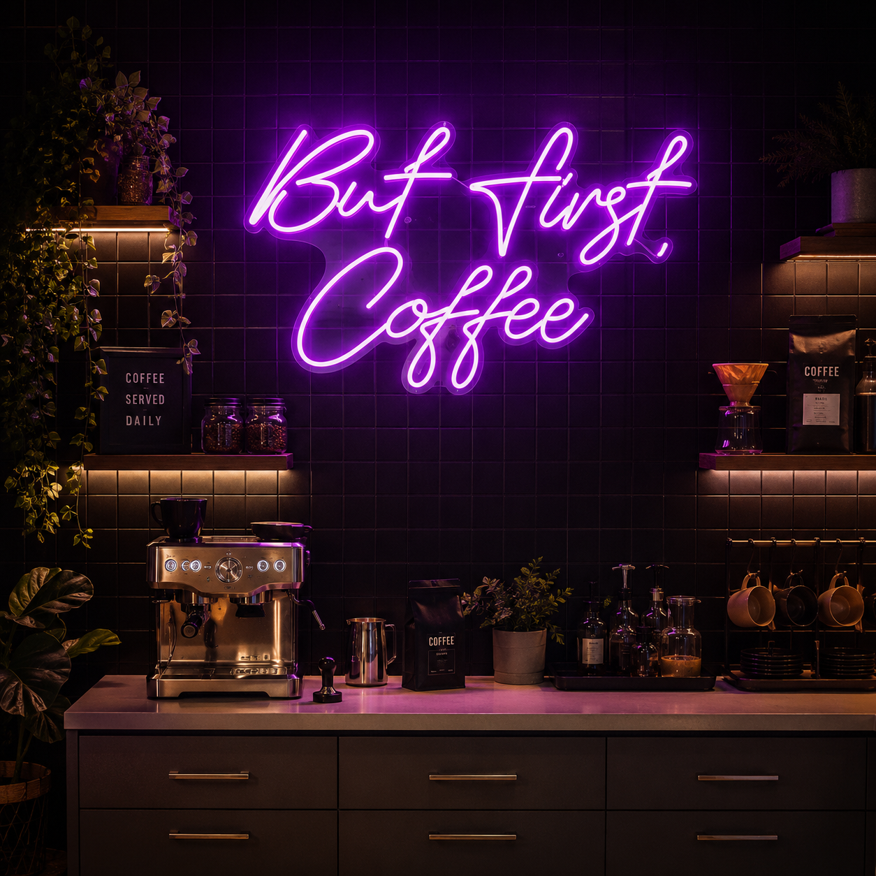 But First Coffee LED Neon Sign Home Decor - 02 High-Converting Product Image