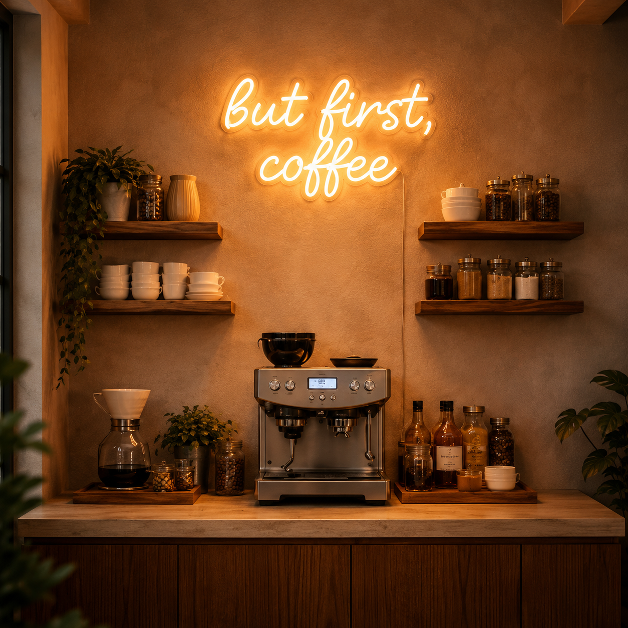 But First Coffee LED Neon Sign Living Room Decor - 01 Original Product Image
