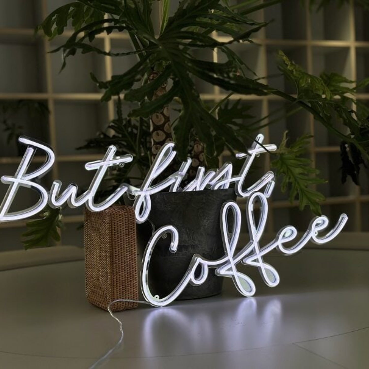 But First Coffee Led Neon Sign Wall Art For Kitchen Cafe Wall Decor | Shineneon