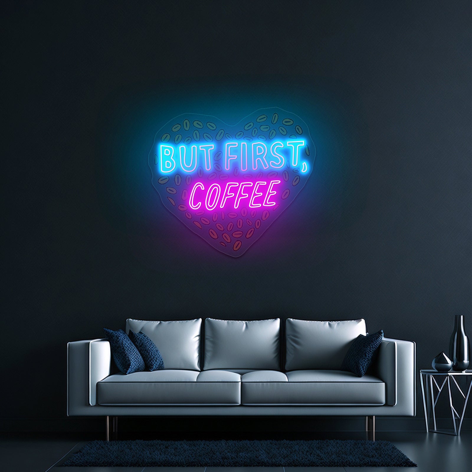 But First Coffee Neon Signs For Business Wall Art