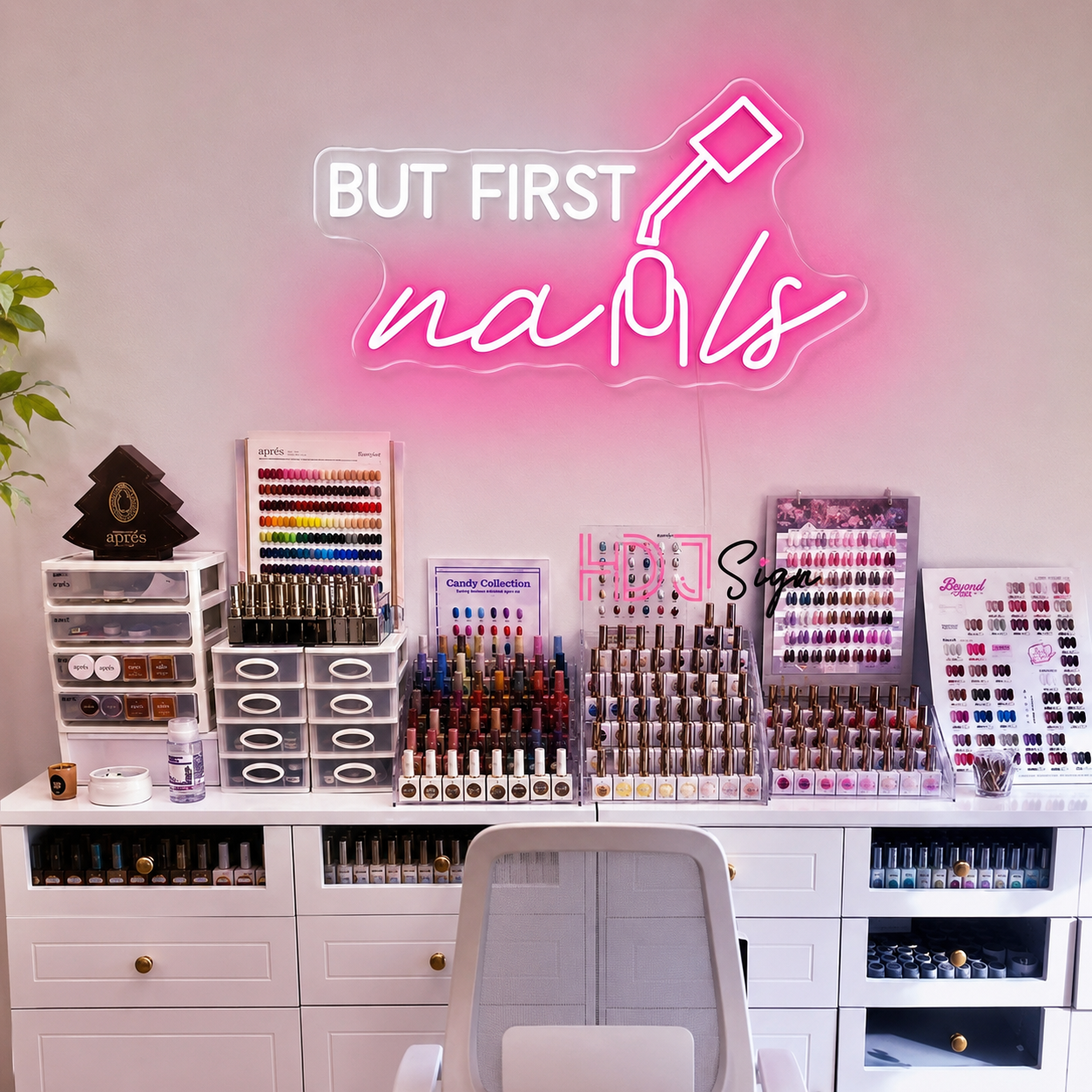But First Nails LED Neon Sign - 01 Original Product Image