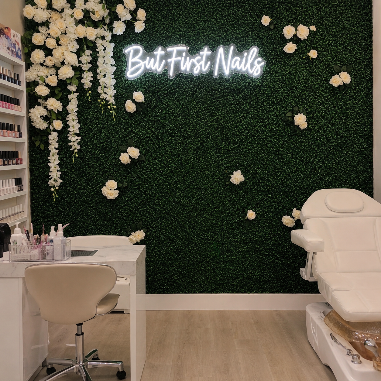 But First Nails LED Neon Sign Home Decor - 03 Real Lifestyle Scene