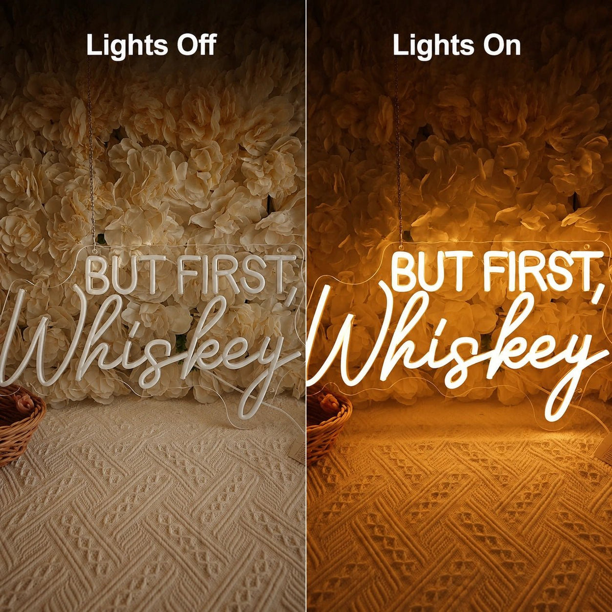 But First Whiskey LED Neon Sign - Shineneon