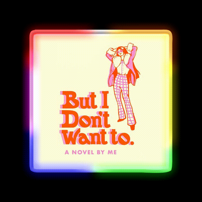 But I Dont Want To Cafe Led Neon Sign Espresso Bar Art Rgb Color