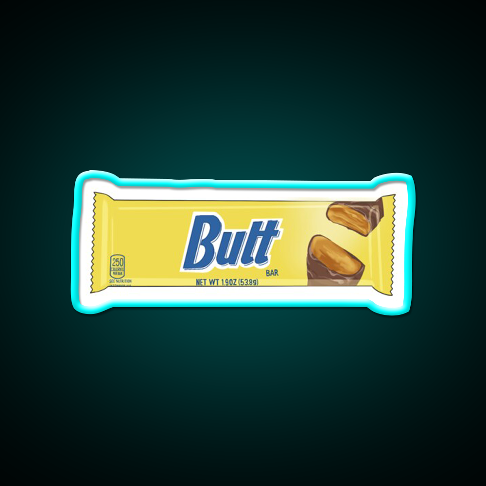 Butt Finger Bar Man Cave Bar Led Neon Sign Rgb Color - Size and dimension reference