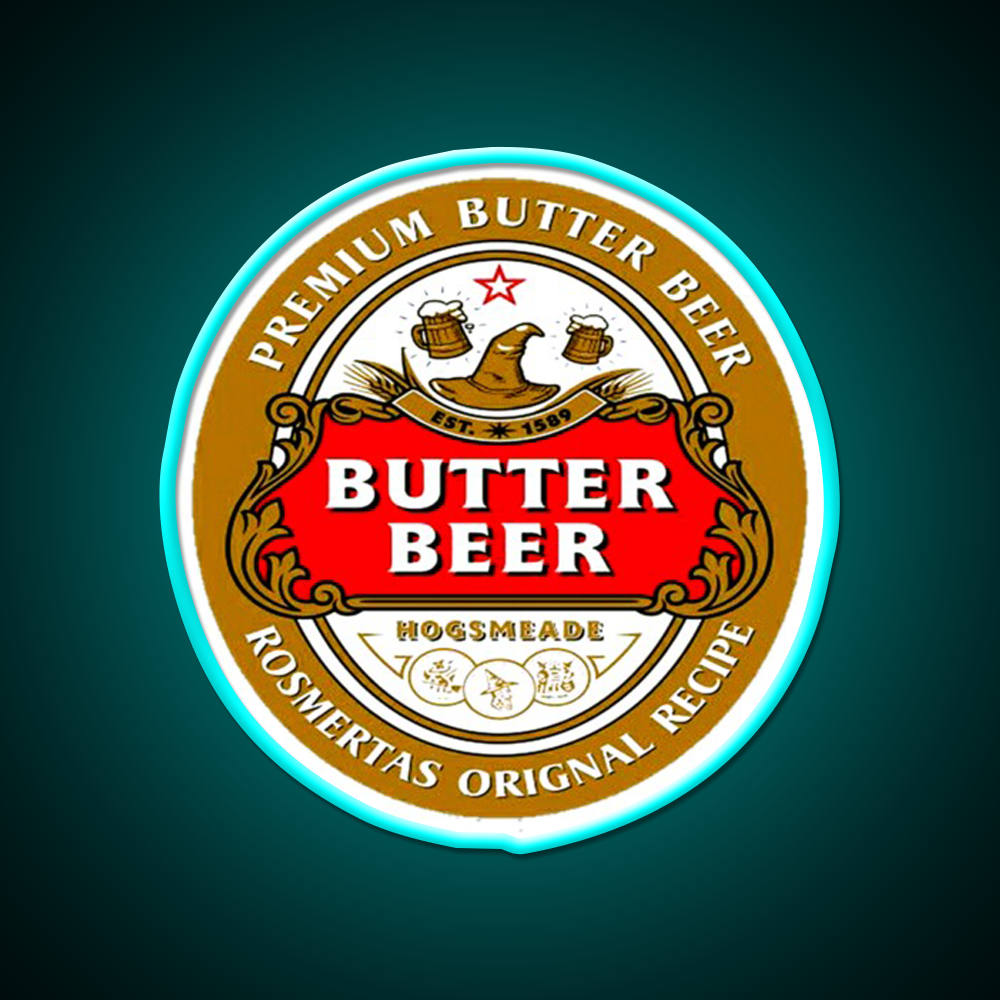 Butter Beer Bar Decor Led Neon Sign Rgb Color - Size and dimension reference