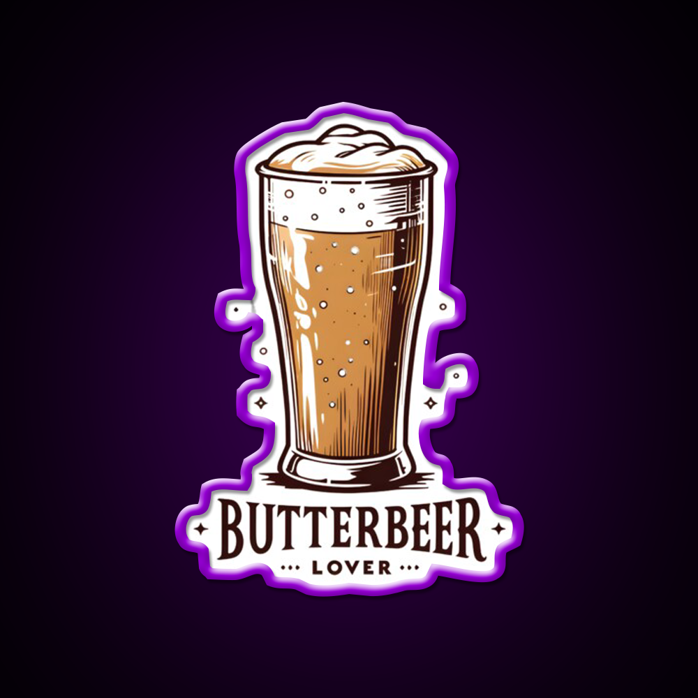 Butterbeer Lover Fantasy Beer Bar Decor Led Neon Sign Rgb Color - LED neon sign view 9