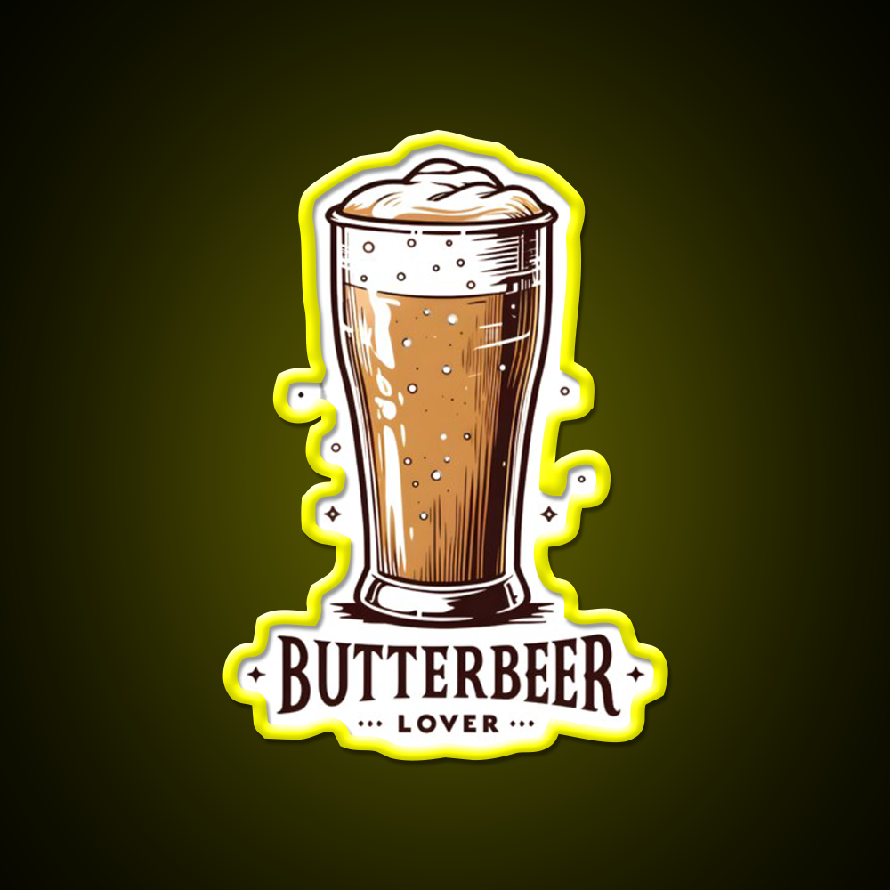 Butterbeer Lover Fantasy Beer Bar Decor Led Neon Sign Rgb Color - LED neon sign view 7