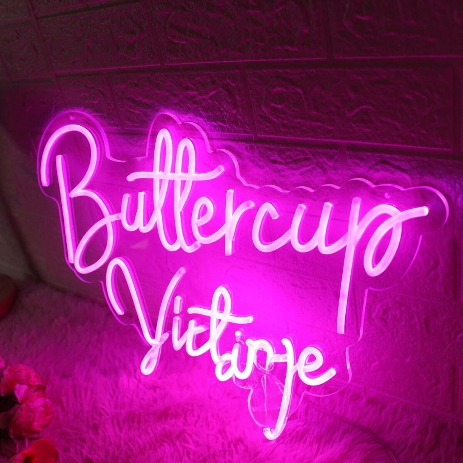 Buttercup Vintage Pink Led Neon Sign - Shineneon