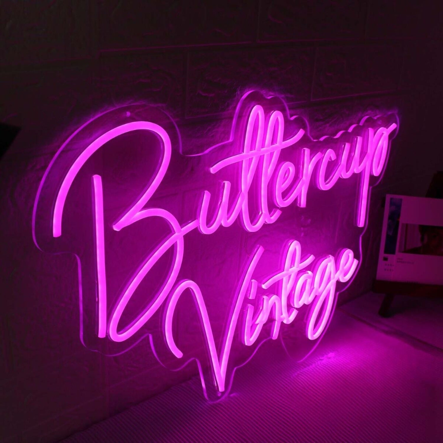 Buttercup Vintage Pink Led Neon Sign Wall Art - Shineneon