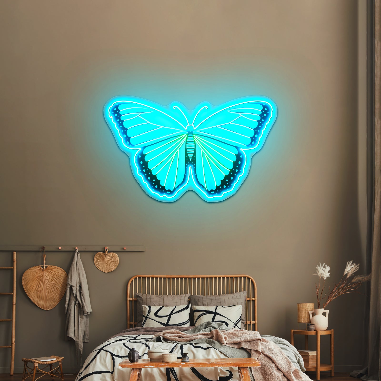 Butterfly Blue Aesthetic Neon Signs Wall Decor