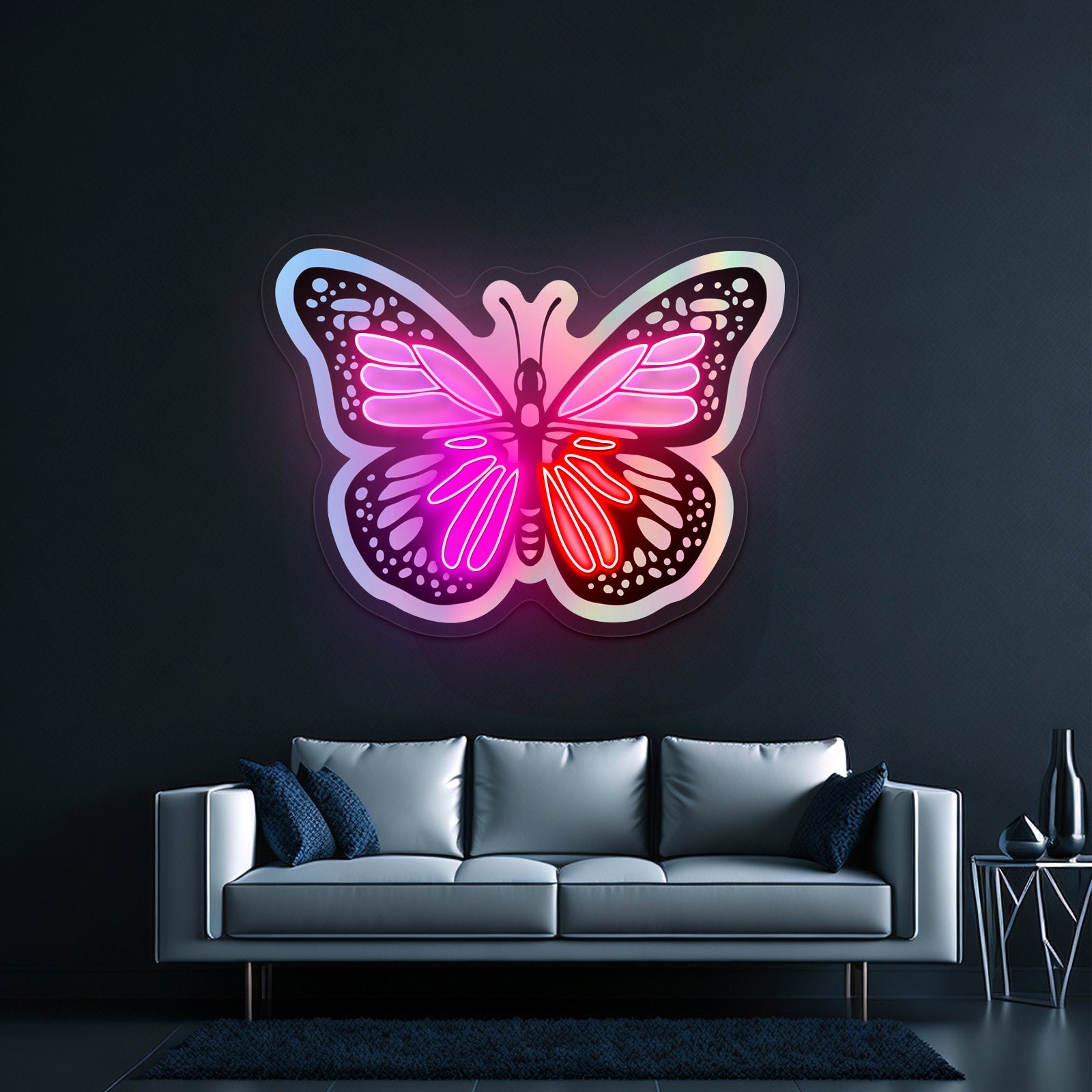 Butterfly Holographic Neon Signs For Home - Shineneon
