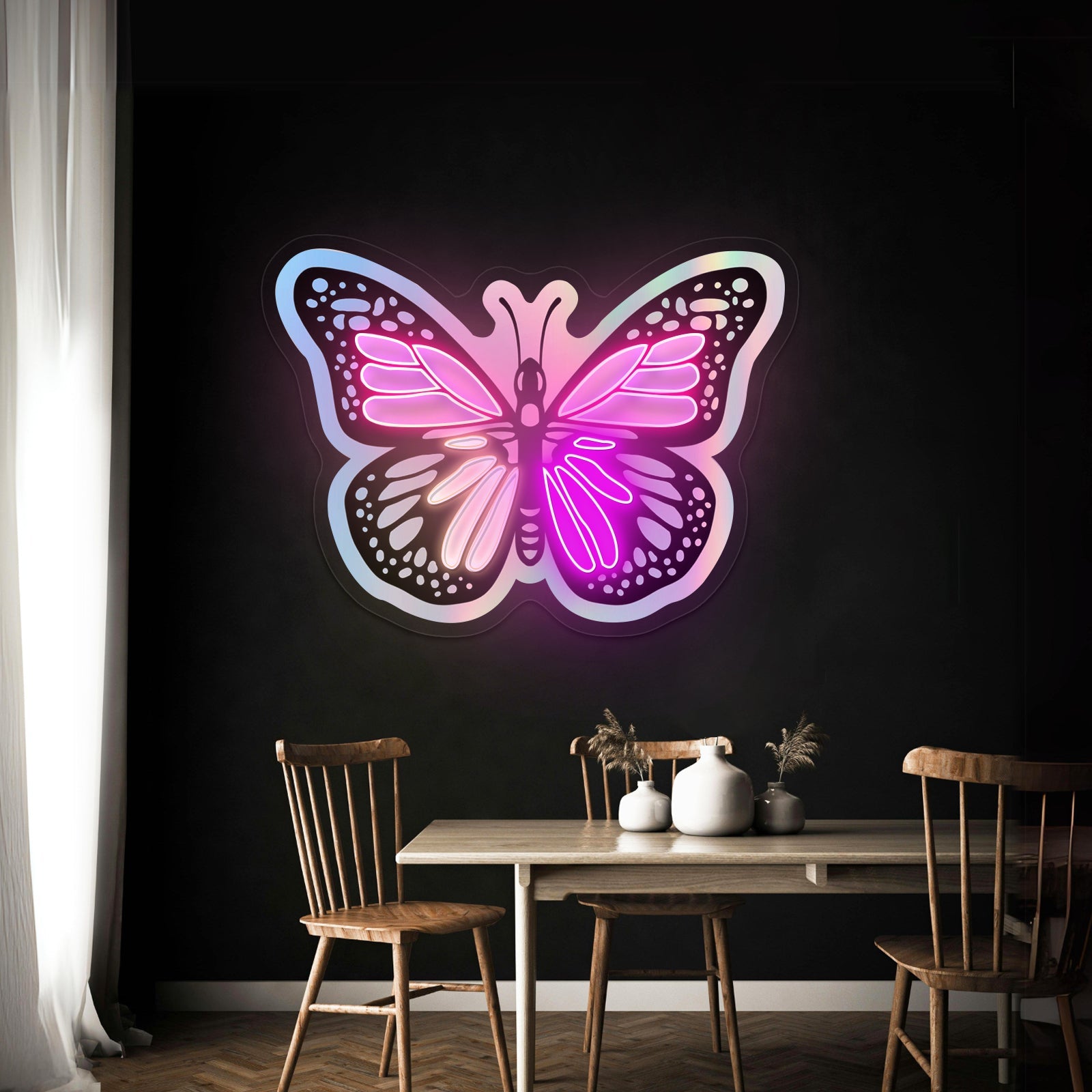 Butterfly Holographic Neon Signs For Home - Shineneon