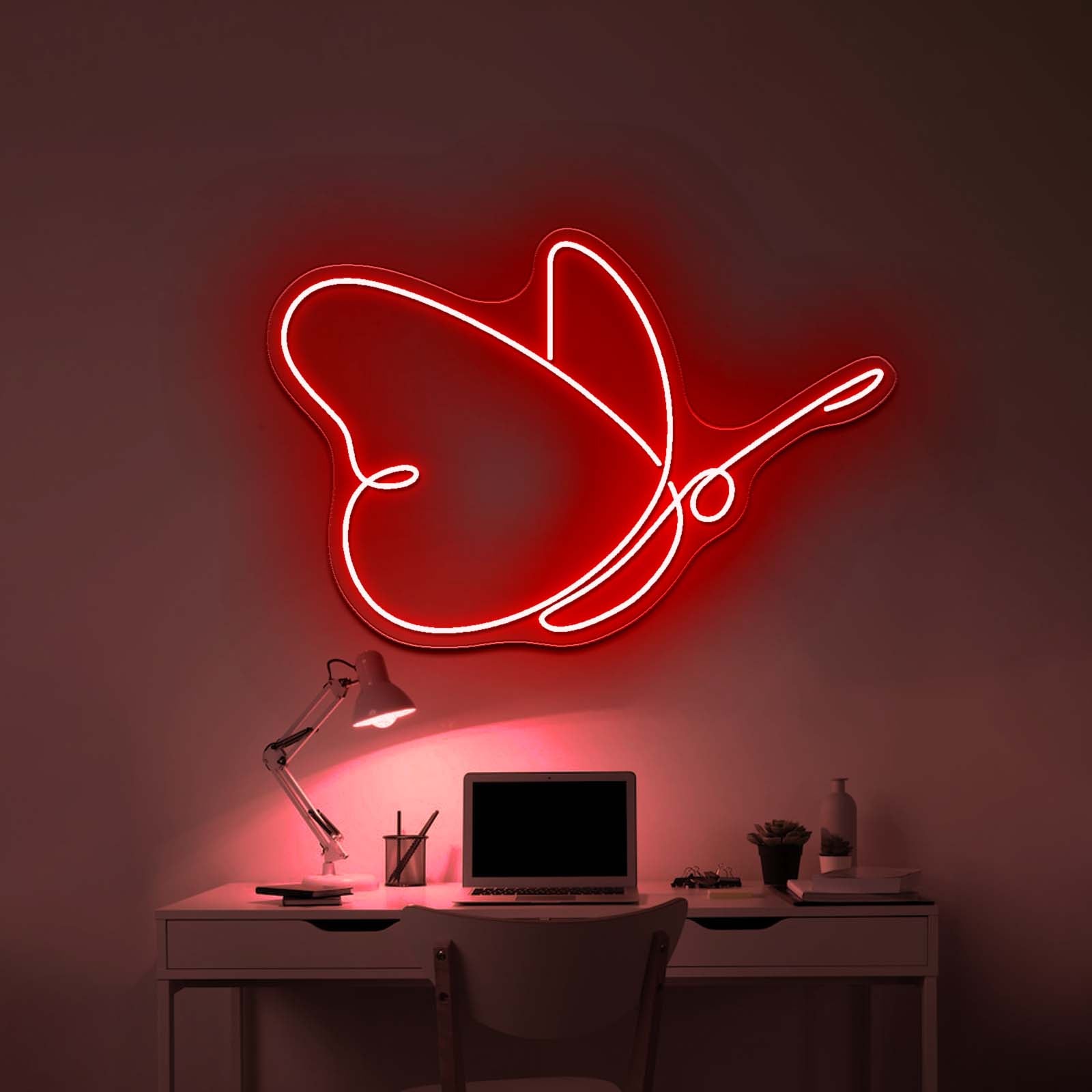 Butterfly Led Neon Sign - Custom LED neon sign front view