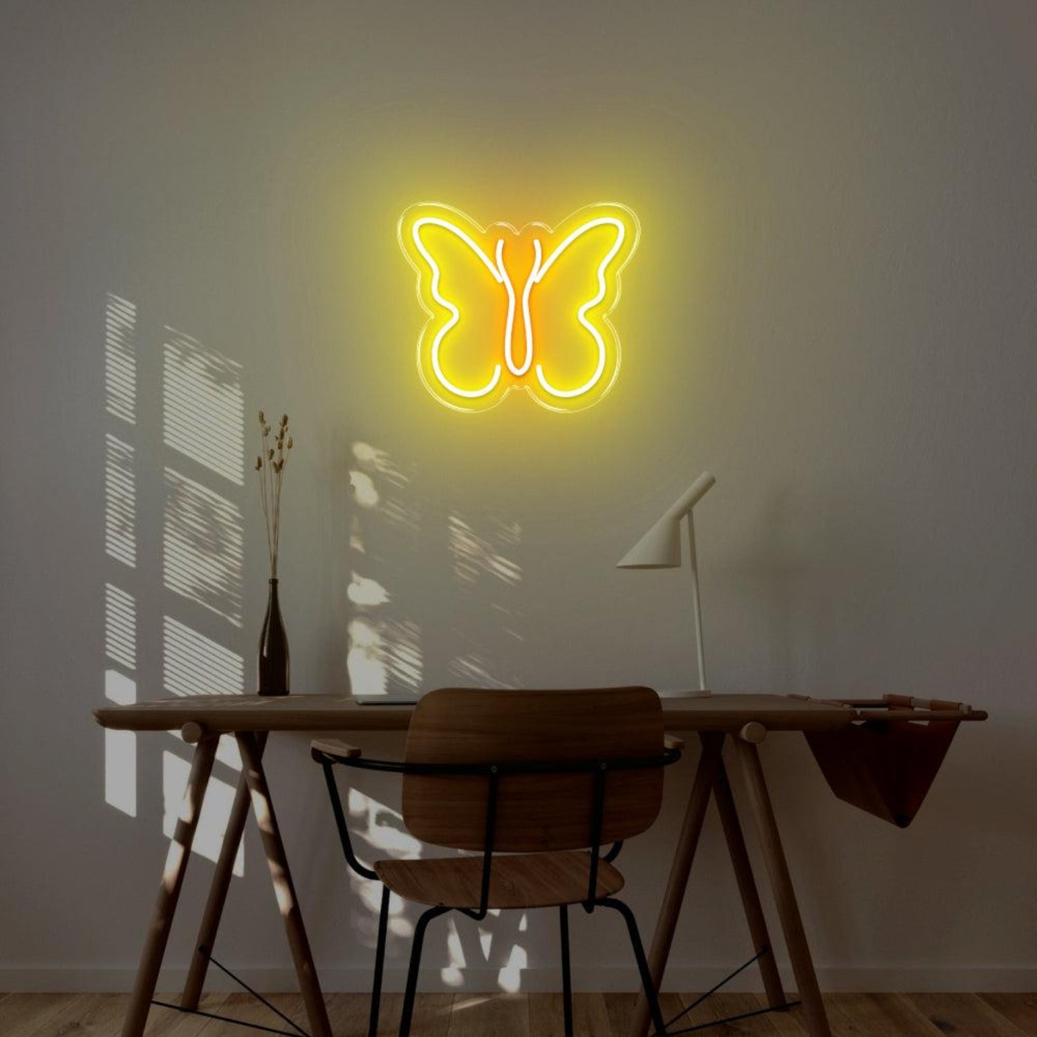 Butterfly Pink Blue Led Neon Sign For Modern Home Studio Decor | Shineneon