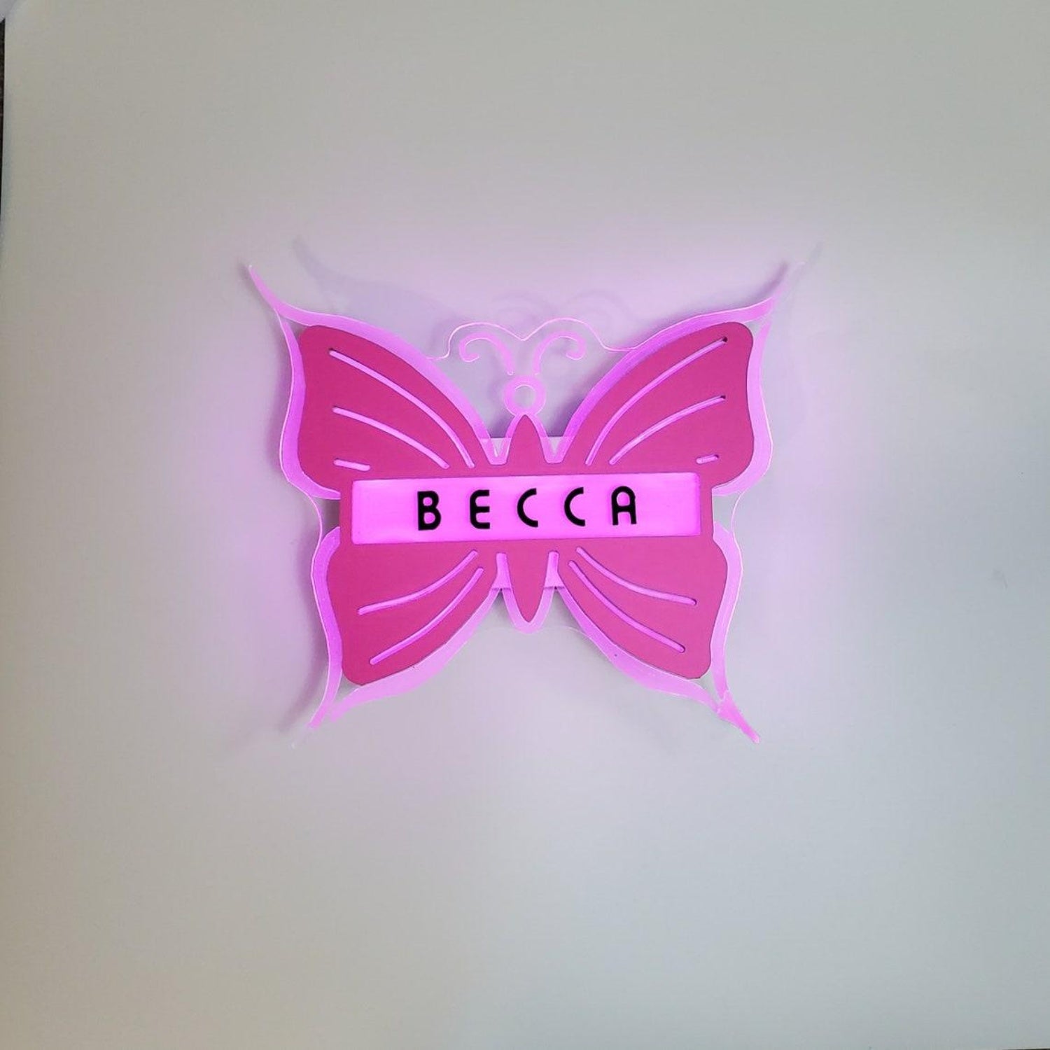 Butterfly Purple-Black Becca Led Neon Sign For Home Or Shop Decor | Shineneon