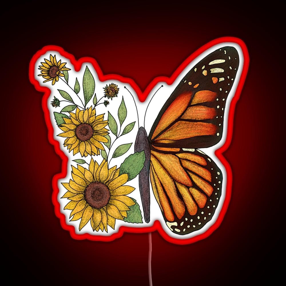 Butterfly Rgb Led Neon Sign Pop Wall Art - Shineneon