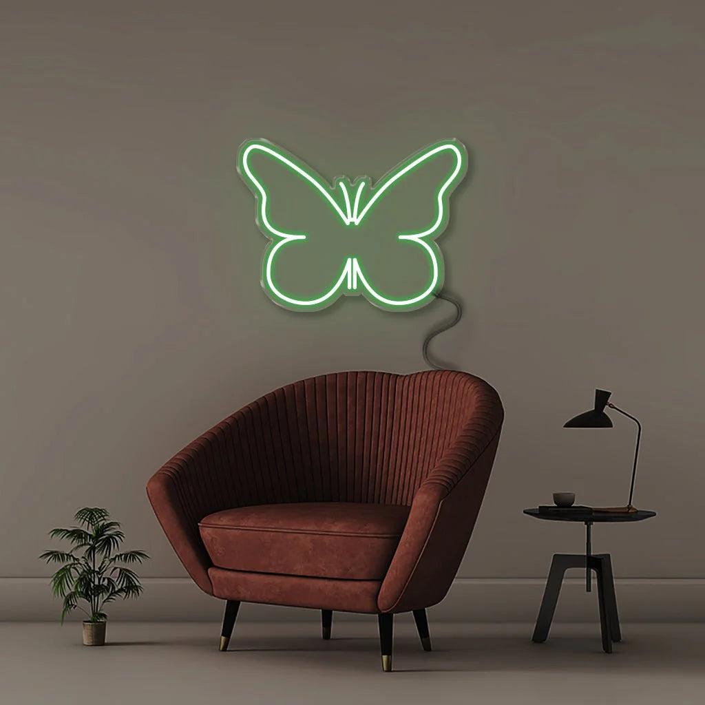 Butterfly Salon White Led Neon Sign For Living Room Bedroom Decor | Shineneon