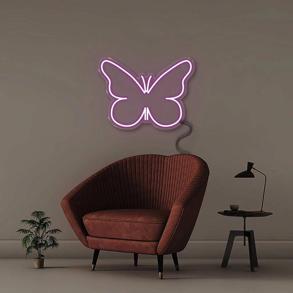 Butterfly Salon White Led Neon Sign For Living Room Bedroom Decor | Shineneon
