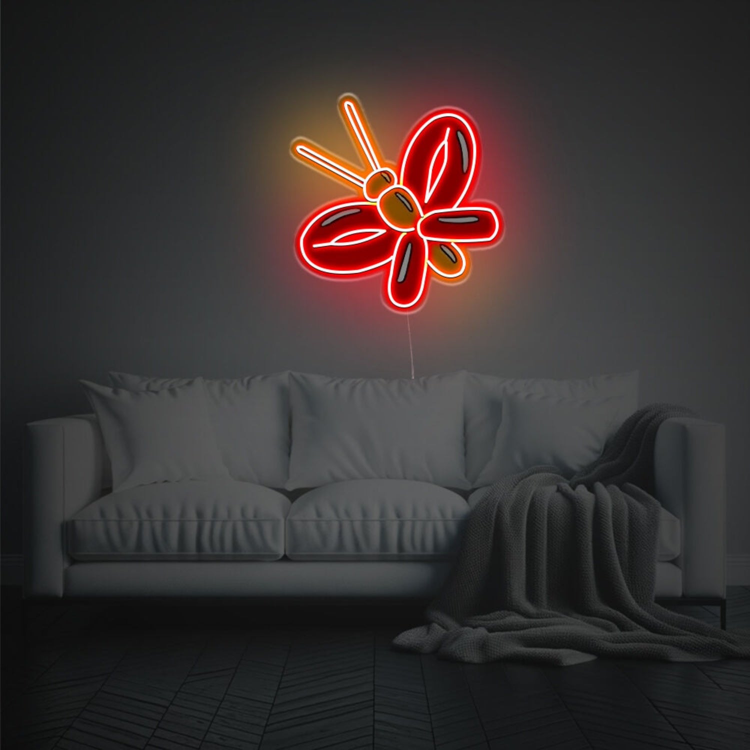 Butterfly Shaped Balloon Led Neon Acrylic Artwork | Shineneon