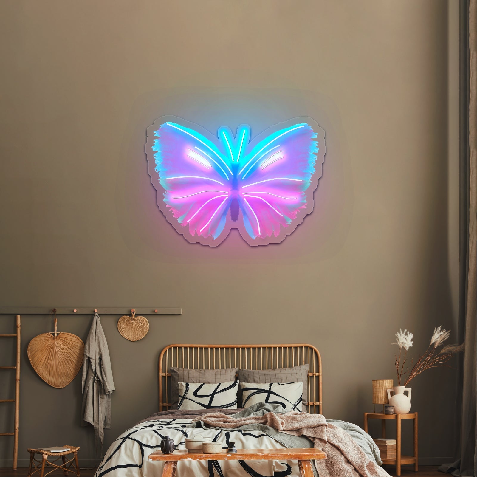 Butterfly Swirl Funny Neon Signs For Kid Wall Art - Shineneon