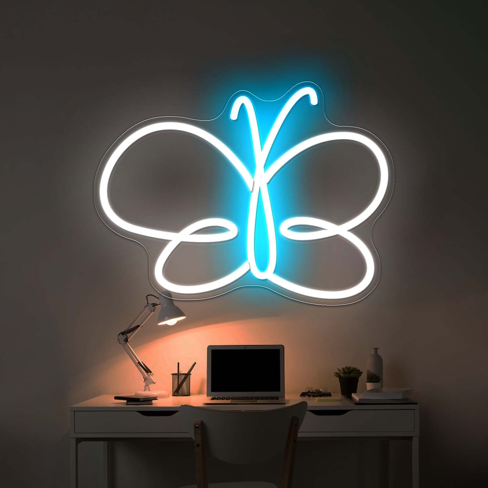 Butterfly Swirl Funny Neon Signs For Kid Wall Art - Shineneon