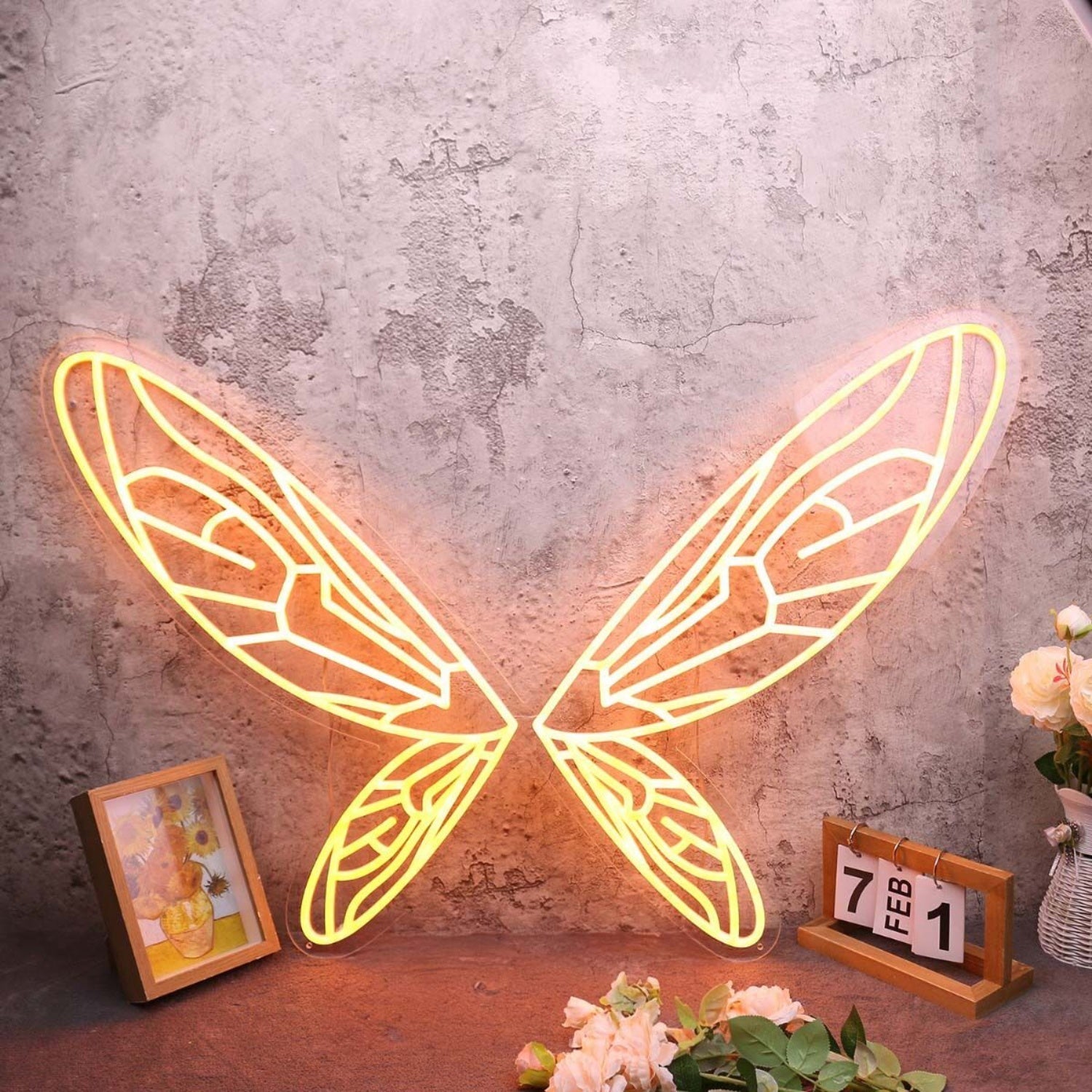 Butterfly Wings Orange Custom Led Neon Sign - Shineneon