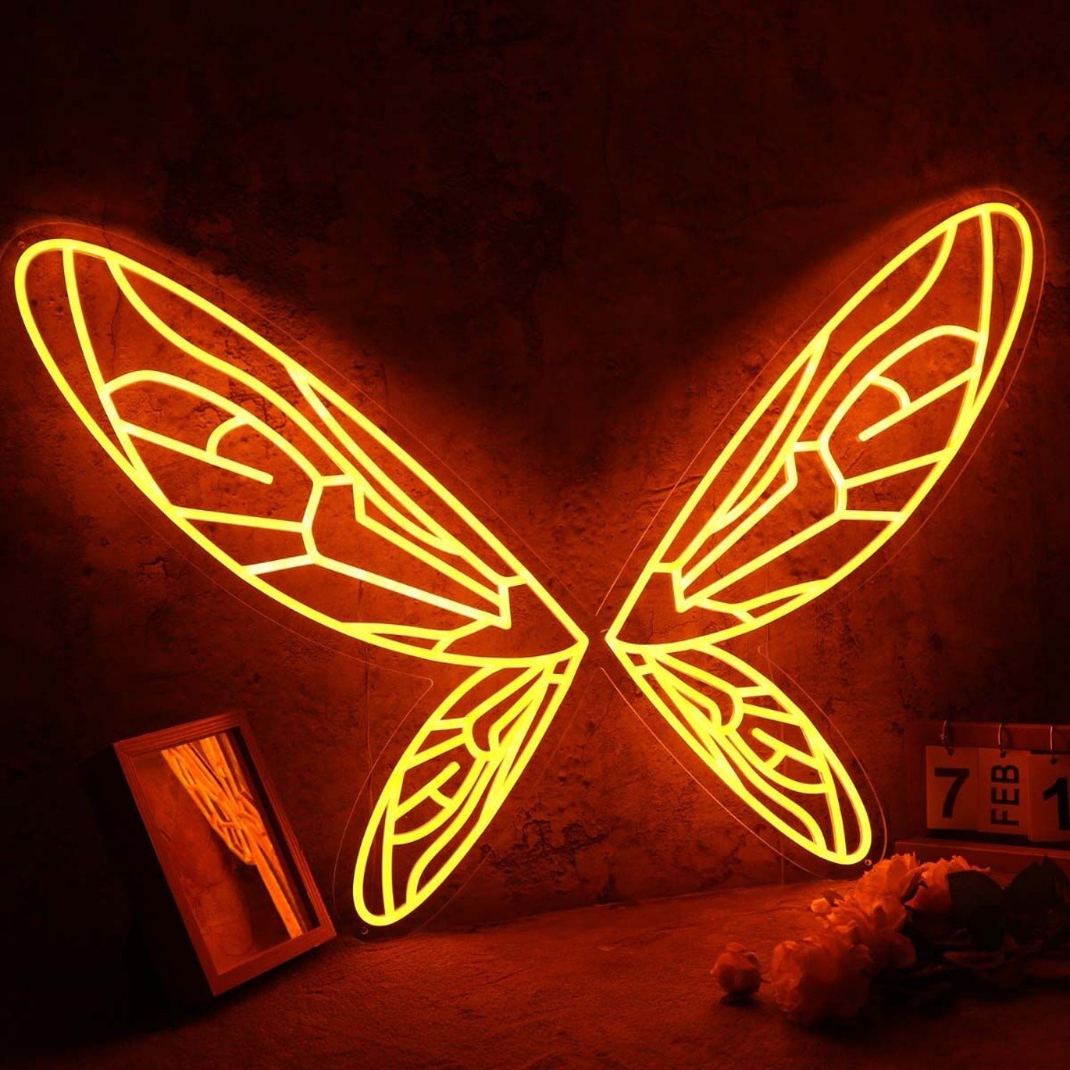 Butterfly Wings Orange Custom Led Neon Sign - Shineneon