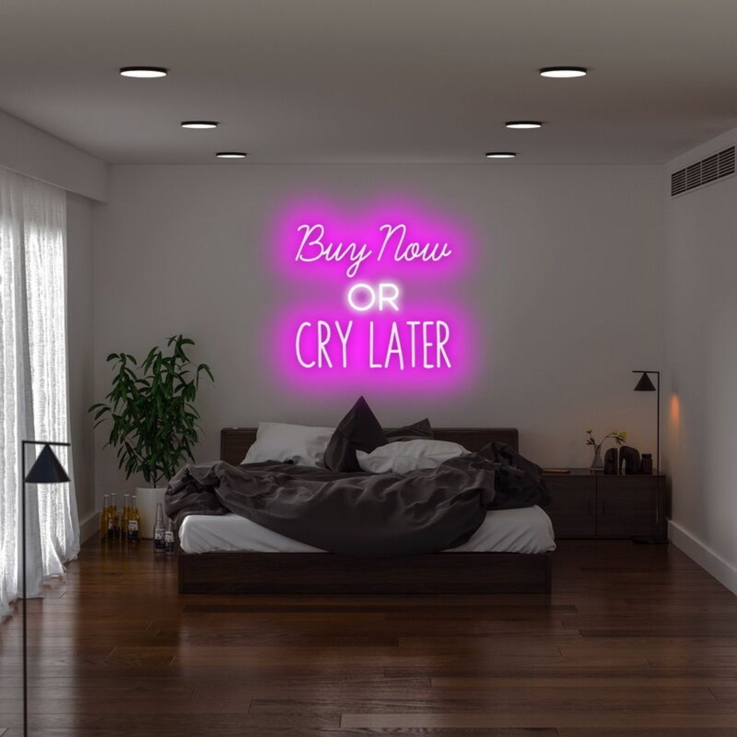 Buy Now Cry Later Led Neon Sign For Playful | Shineneon