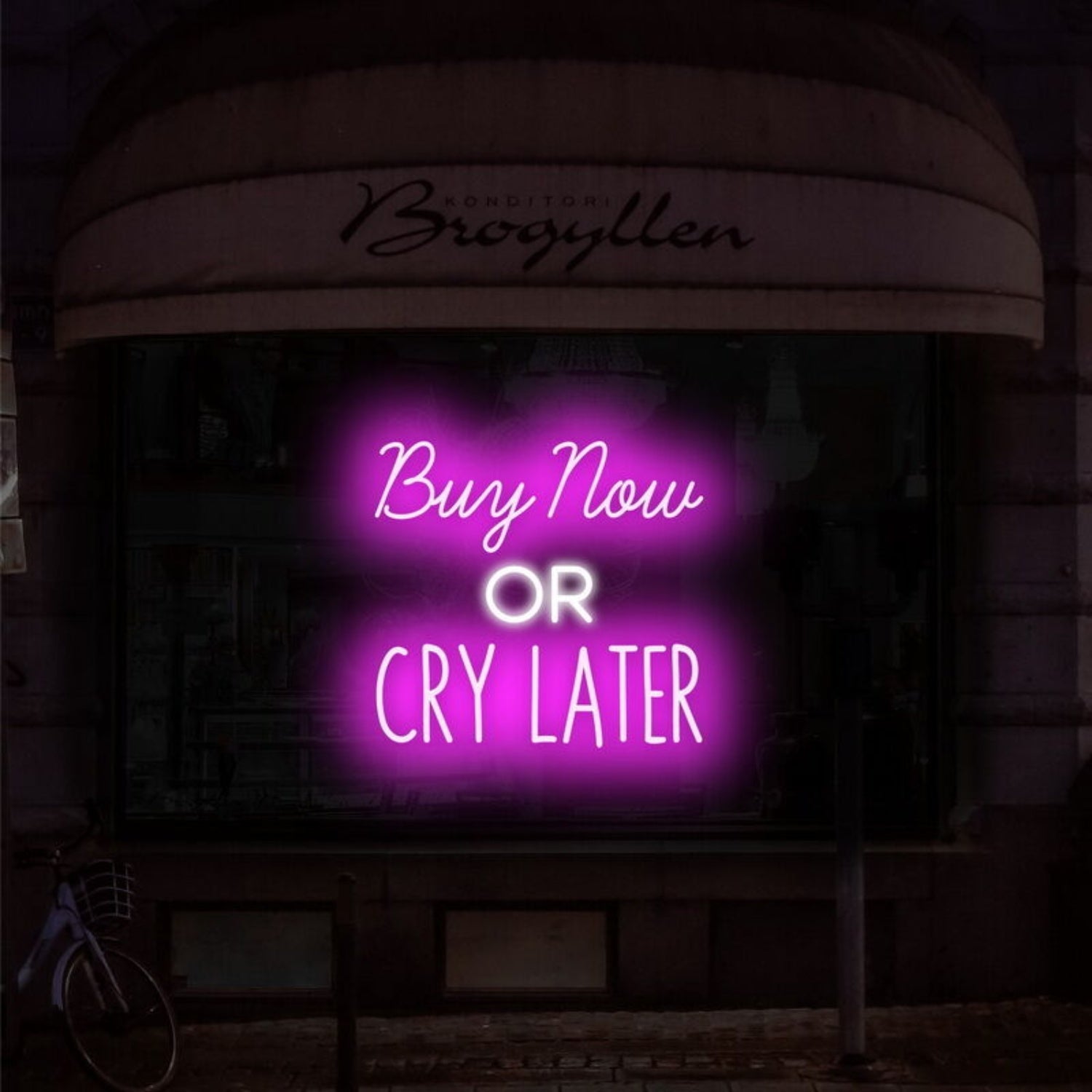 Buy Now Cry Later Led Neon Sign For Playful - Shineneon