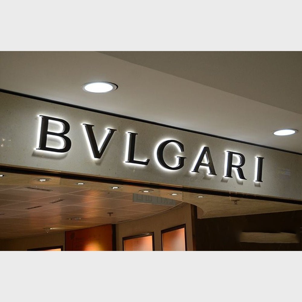 Bvlgari 3D Backlit Channel Letters Led Light Sign - Shineneon