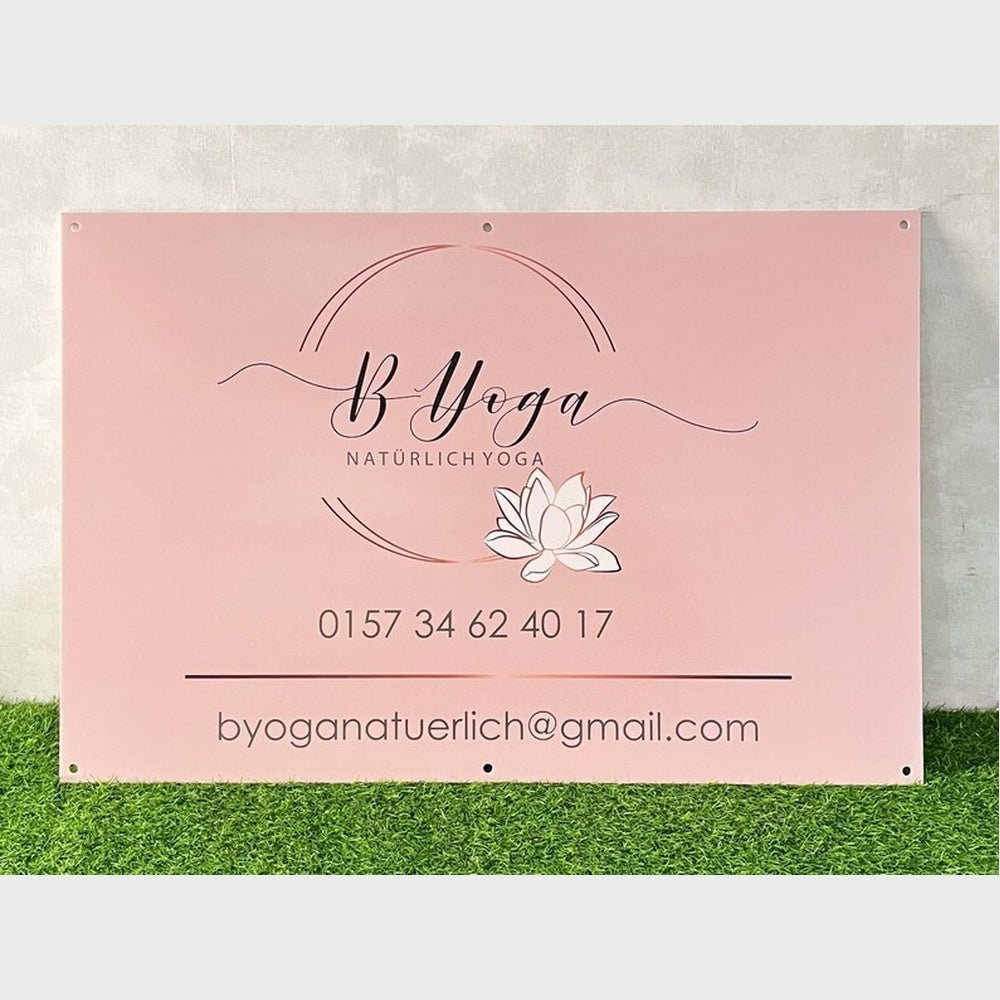 By Yoga Salon Acrylic Business Logo Sign - Shineneon